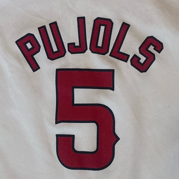 Majestic Los Angeles Angels MLB Baseball Jersey White Red Button Front ⚾️ Medium - Picture 12 of 12